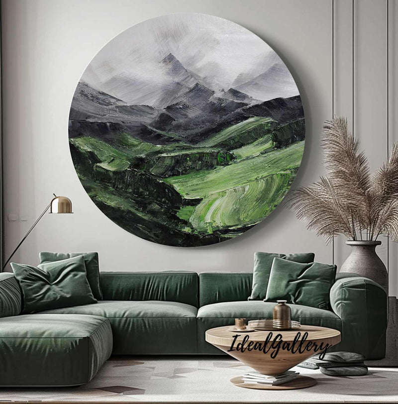 Circular painting #C013