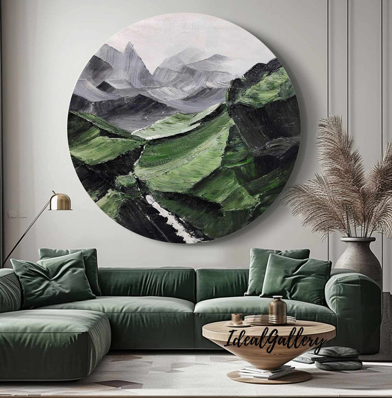 Circular painting #C014