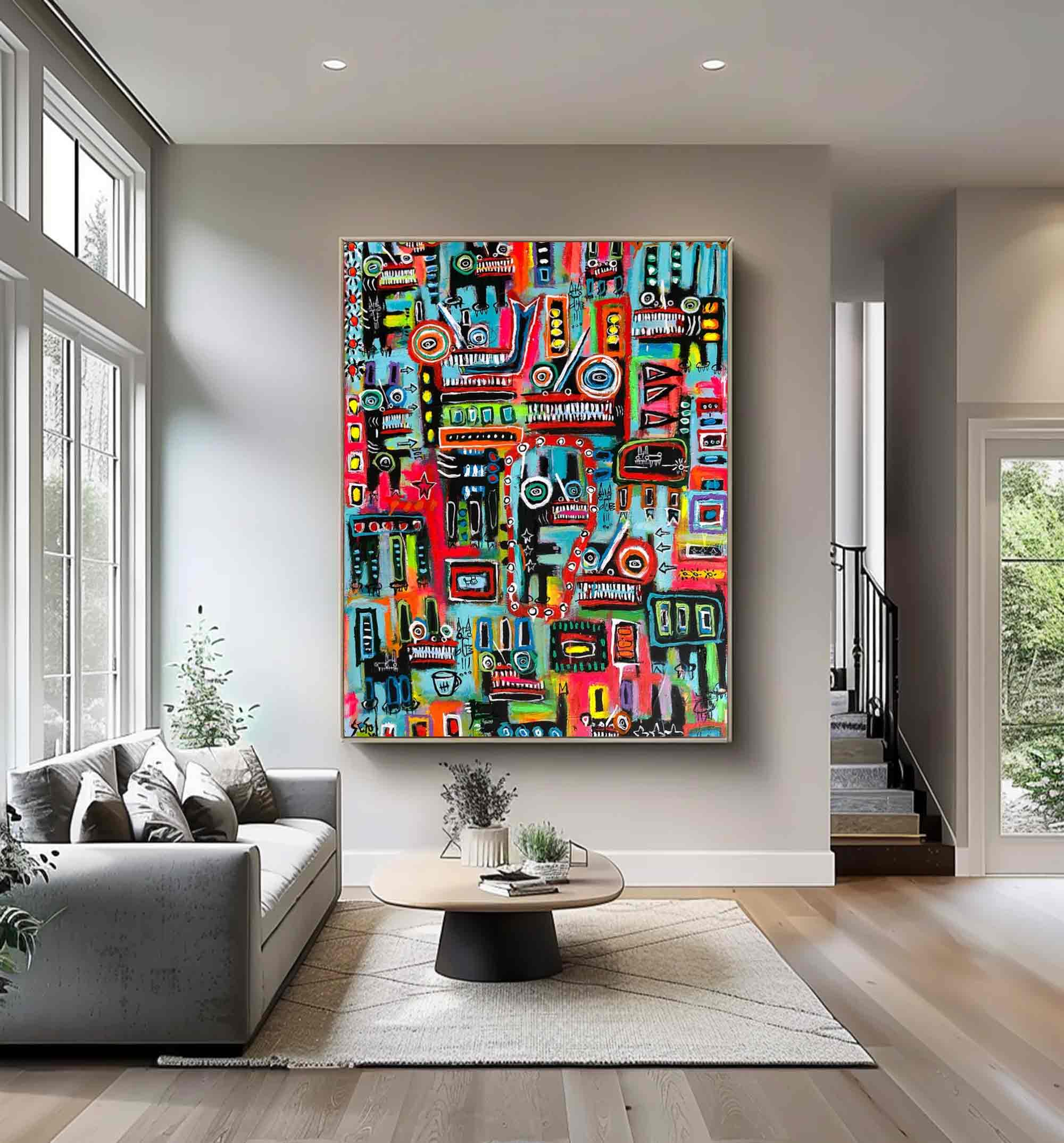 Pop Abstract Art Abstract Graffiti Style Painting Modern Graffiti Art