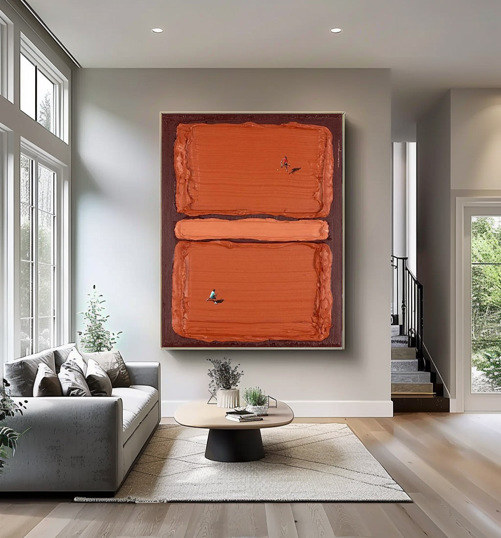Red tennis court art Red tennis art Red tennis 3D textured impasto art