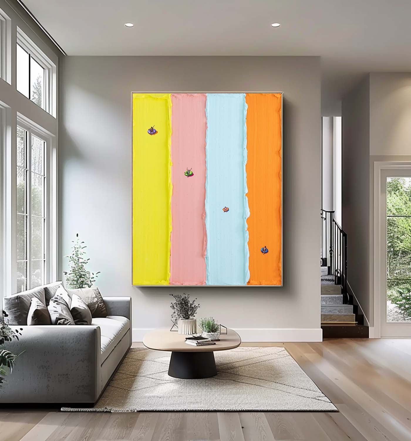 Blue texture wall art swimming pool painting Large Blue Wall Art Colorful abstract painting swimming painting