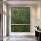 Large green abstract painting Sage green painting Green minimalism painting green painting