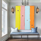 Blue texture wall art swimming pool painting Large Blue Wall Art Colorful abstract painting swimming painting