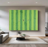 Football Sports Oil Painting Green abstract art Large Green Textured Painting on Canvas Green Minimalist Wall Art 