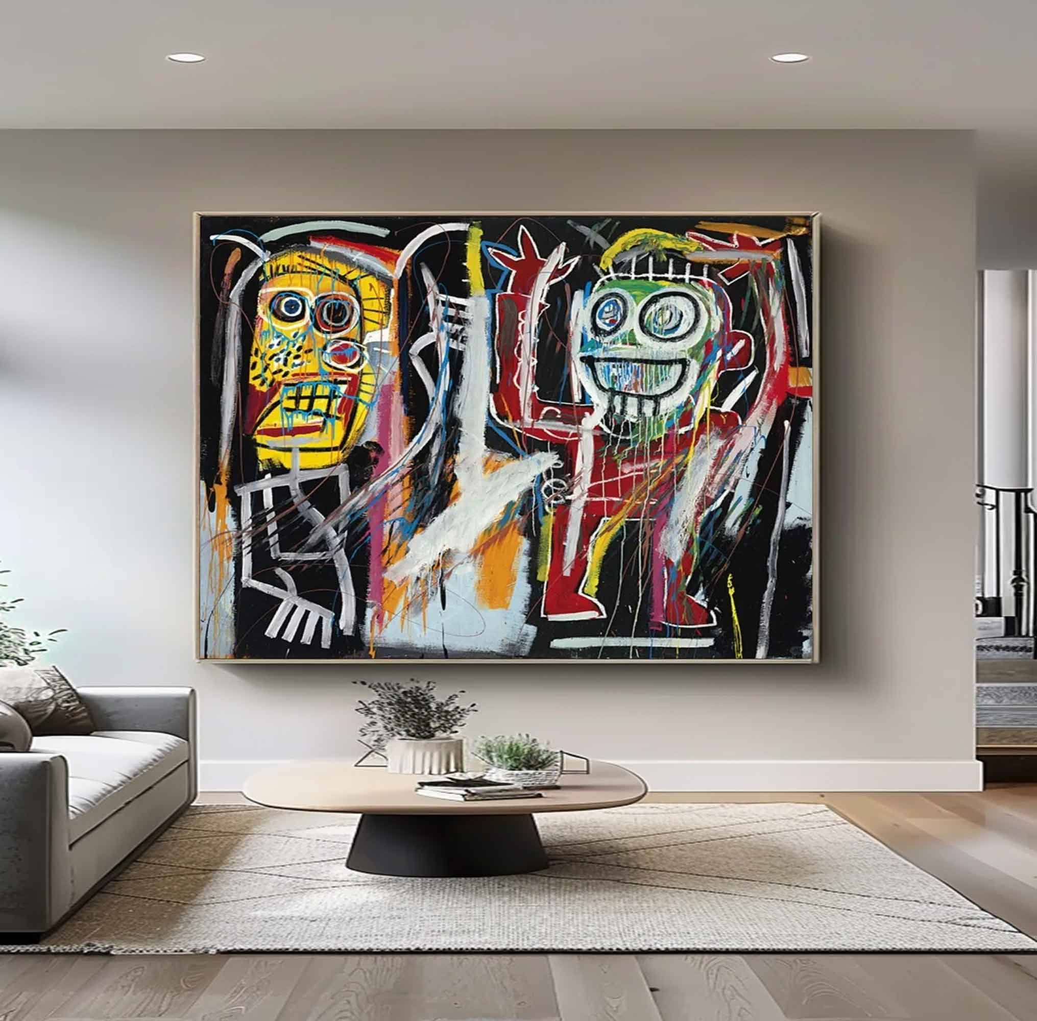 Street Graffiti painting Modern Graffiti Style Art Red Pop Art