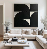 Black and white Abstract Painting Large Black and white Painting Black and white wall art