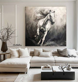 Horse Abstract Painting Running Horse Painting Horse Painting Horse Oil Painting Personalized Gifts Animal Painting 