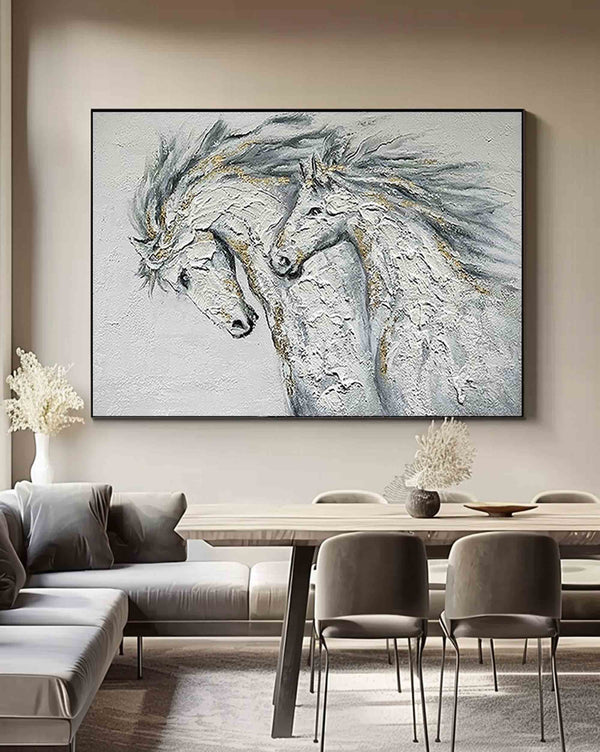 100% Handmade Oil Painting Horse Oil Painting Horse Original Horse Art Animals Oil Artwork Horse Wall Art Decor