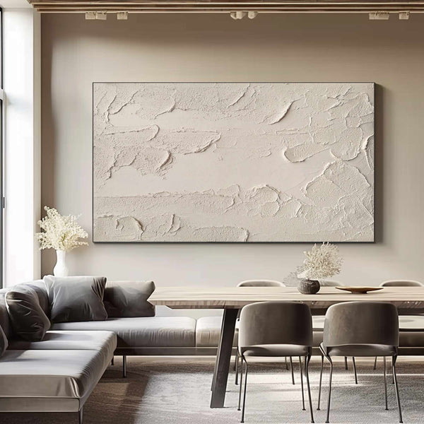 Beige textured wall art Beige Abstract art Beige wall art Beige Painting Beige Minimalist art Beige plaster art