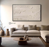 Beige textured wall art Beige Abstract art Beige wall art Beige Painting Beige Minimalist art Beige plaster art