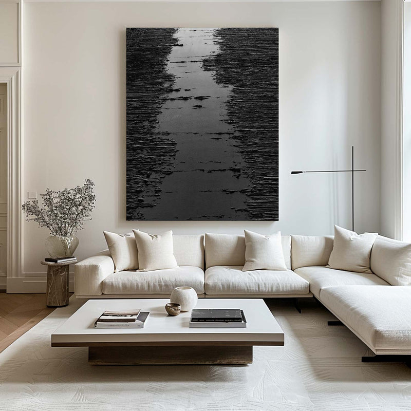 Black Wall Decor Gifts Black Wall Art Gifts Black Minimalist Art Black Textured Art Black Abstract Art