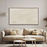 Beige Wabi Sabi Wall Art Beige Minimalist Canvas Art Beige Textured Canvas Painting