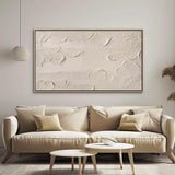 Beige textured wall art Beige Abstract art Beige wall art Beige Painting Beige Minimalist art Beige plaster art