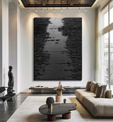 Black Wall Decor Gifts Black Wall Art Gifts Black Minimalist Art Black Textured Art Black Abstract Art