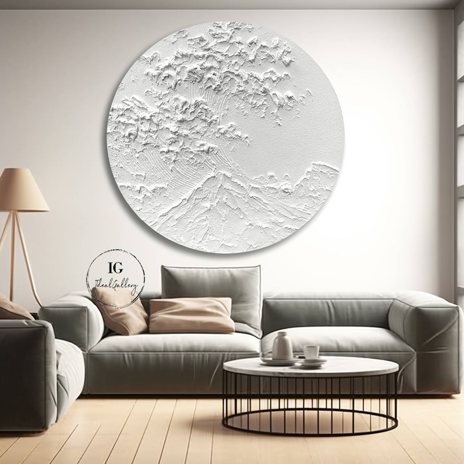 Circular painting #C032