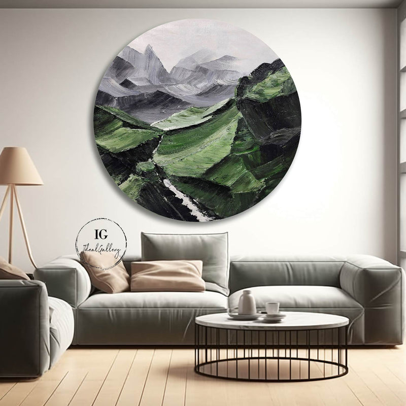 Circular painting #C014