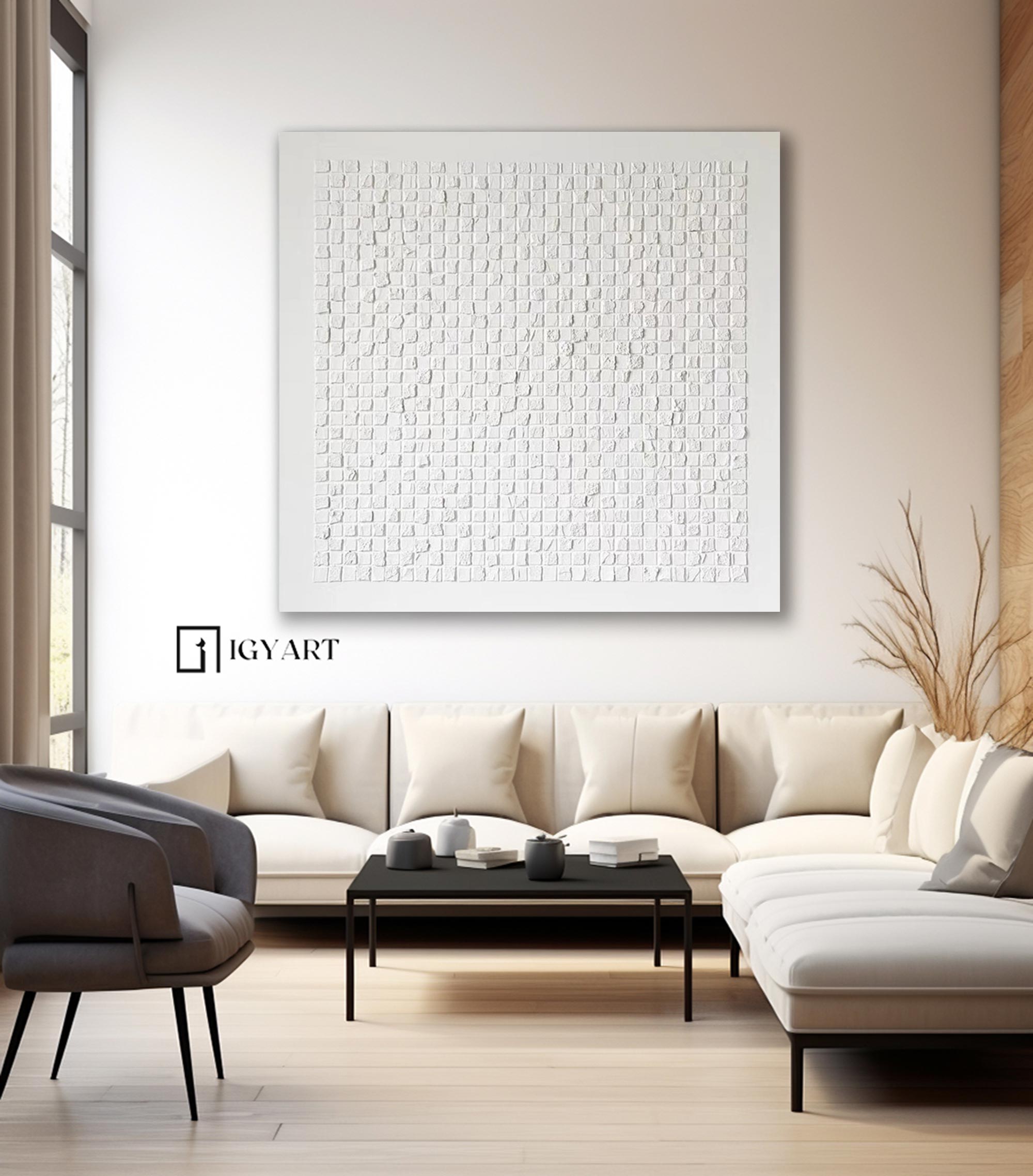 white painting #wZ002