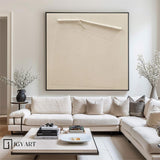 Beige Wabi Sabi Wall Art Beige Abstract Painting Beige Minimalist Canvas Art Large Beige Textured Painting