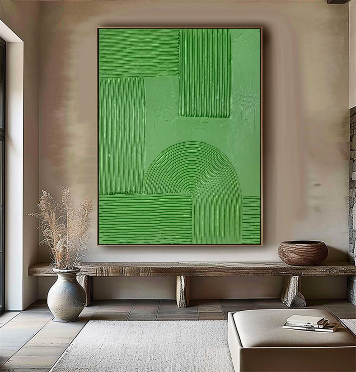 green painting # gS016