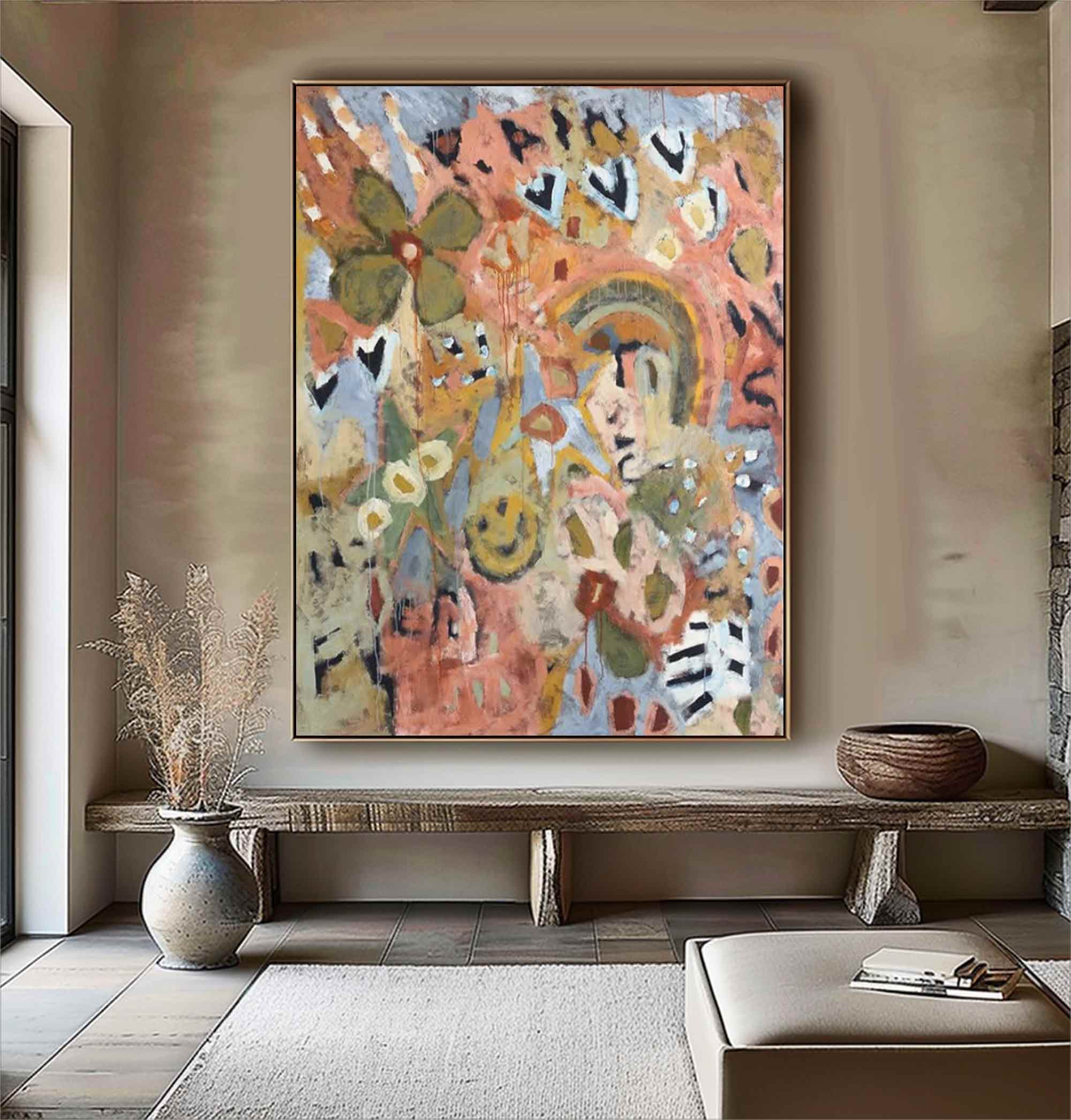 Abstract Graffiti Style Painting Modern Graffiti Art Pop Abstract Art