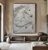 100% Handmade Oil Painting Horse Oil Painting Horse Original Horse Art Animals Oil Artwork Horse Wall Art Decor