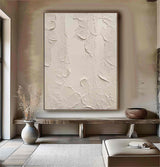 Beige Abstract art Beige canvas wall art Beige Minimalist Painting Beige wall Decor