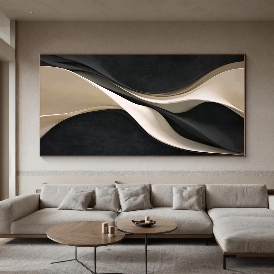 Black white wood texture wall decor painting wood sculpture wall art
