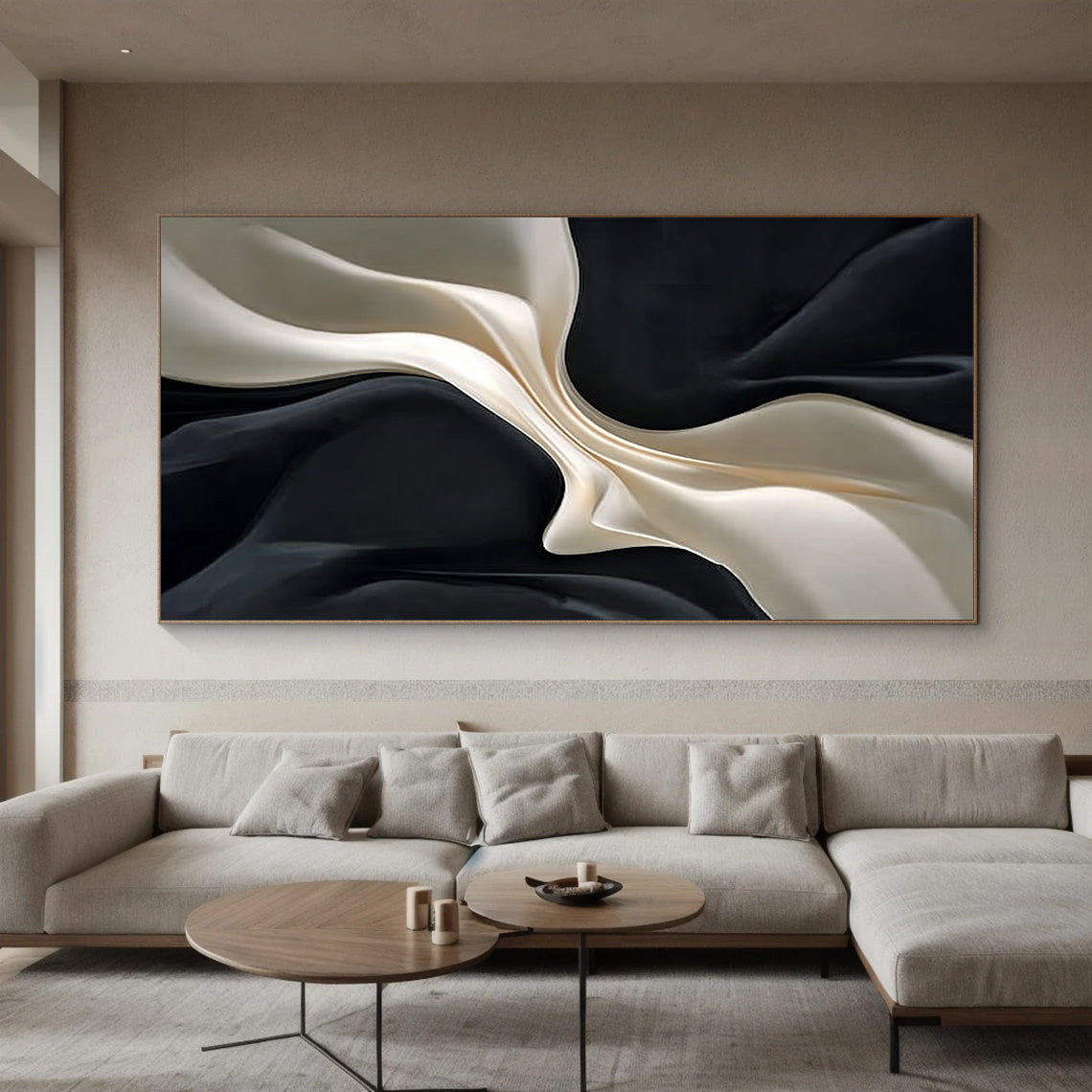 Black white wood texture wall decor painting wood sculpture wall art