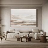 Beige landscape abstract art Beige abstract painting brown and Beige wall art brown and Beige landscape painting