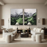 Set of 2 wall art #S023