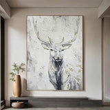 Large Animals Paintings Deer wall decor Deer Canvas Wall Art Deer Abstract Painting Deer Wall Art