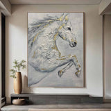 100% Handmade Oil Painting Horse Oil Painting Horse Original Horse Art Animals Oil Artwork Horse Wall Art Decor