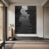 Black Wall Decor Gifts Black Wall Art Gifts Black Minimalist Art Black Textured Art Black Abstract Art