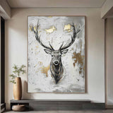 Large Animals Paintings Deer wall decor Deer Canvas Wall Art Deer Abstract Painting Deer Wall Art