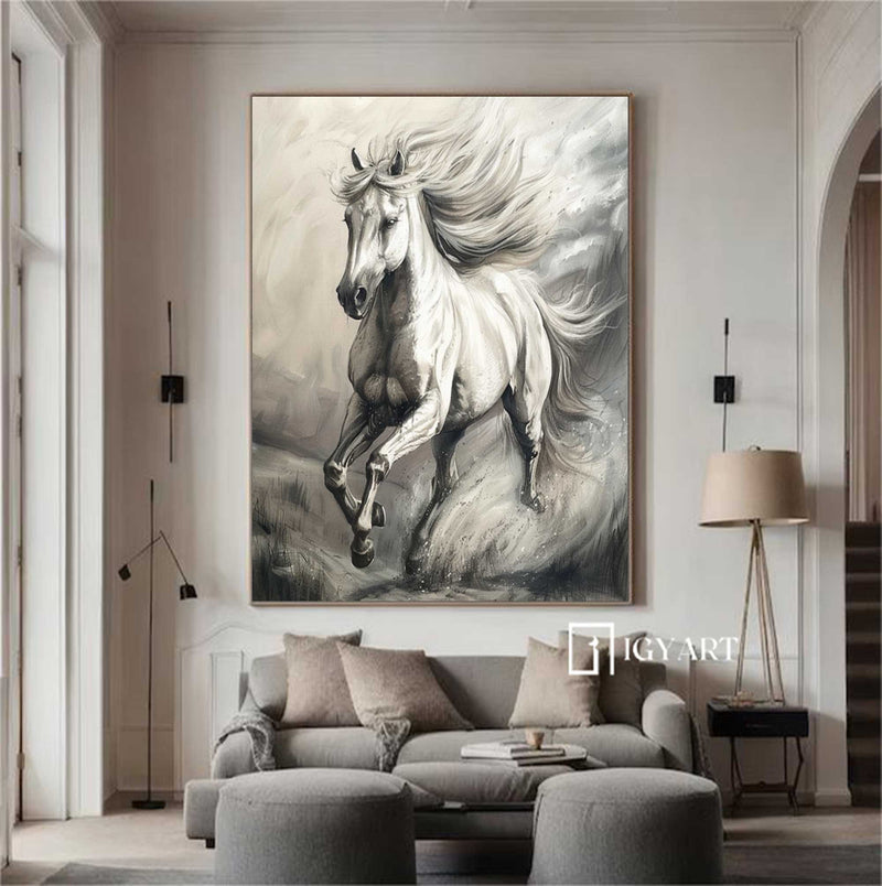 horse oil painting Horse Oil Painting animal wall art Horse Wall Art Personalized Gifts