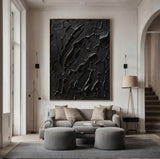 Black Wall Decor Gifts Black Wall Art Gifts Black Minimalist Art Black Textured Art Black Abstract Art