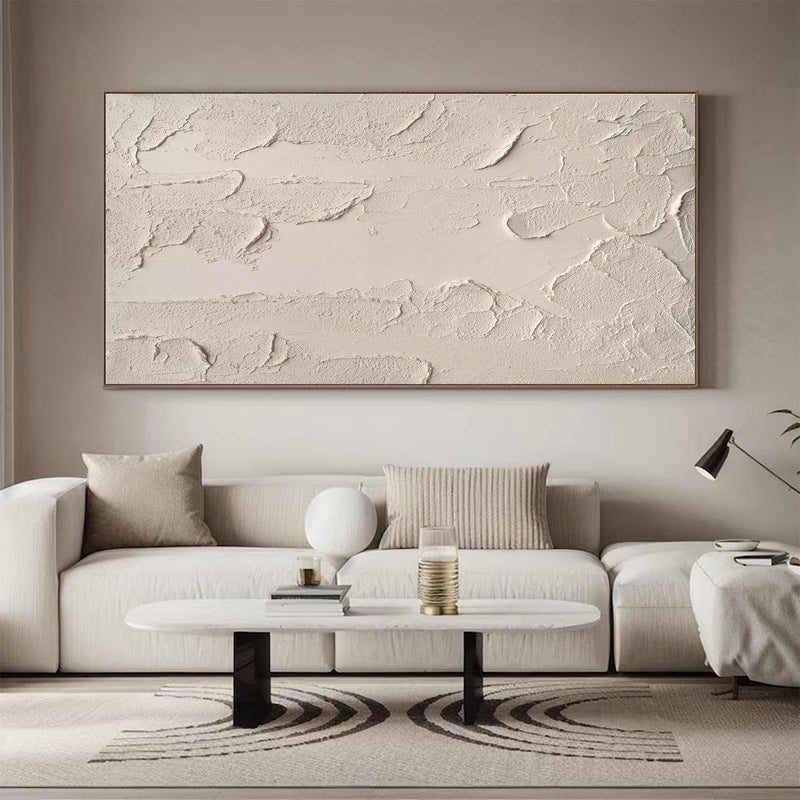 Beige textured wall art Beige Abstract art Beige wall art Beige Painting Beige Minimalist art Beige plaster art