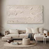 Beige textured wall art Beige Abstract art Beige wall art Beige Painting Beige Minimalist art Beige plaster art