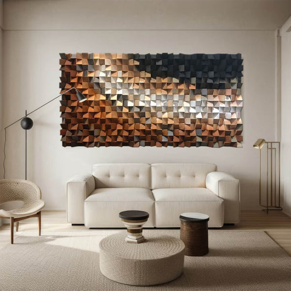 Wood carving wall art Art Black and white Sculptured art Painting sculpture Abstract 3D Textured Wall Art