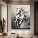 Horse Painting Animal Painting Running Horse Painting Horse Oil Painting Horse Wall Art