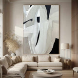 Beige and White canvas wall art Beige Minimalist Painting Beige Abstract art Beige wall Decor