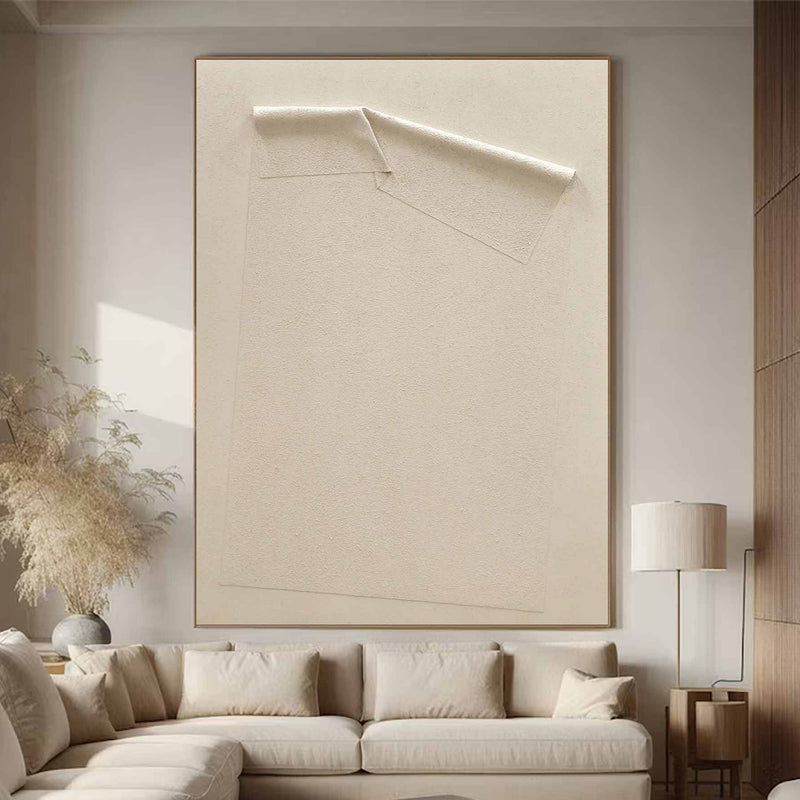 Personalized Gifts Beige Wall Art Beige Minimalist Art Beige Canvas Art Beige Textured Wall Art