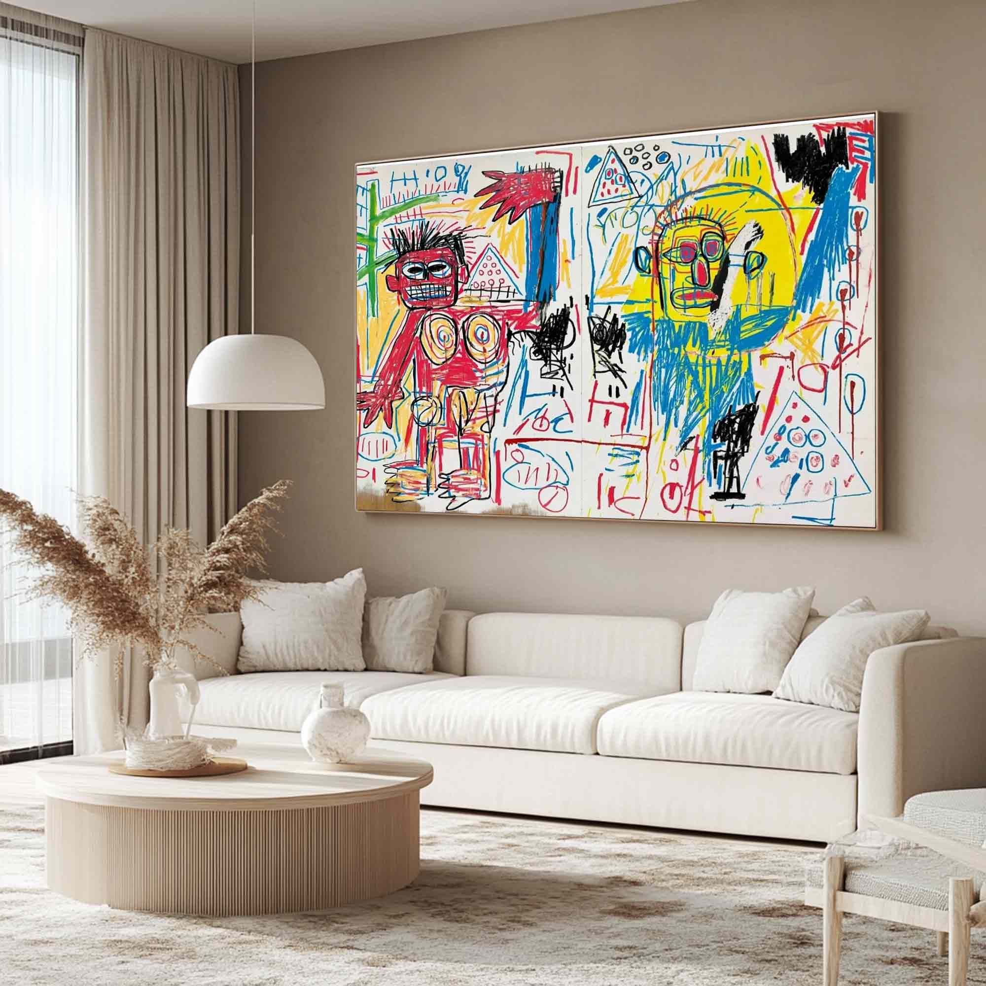 Street Graffiti painting Modern Graffiti Style Art Red Pop Art 