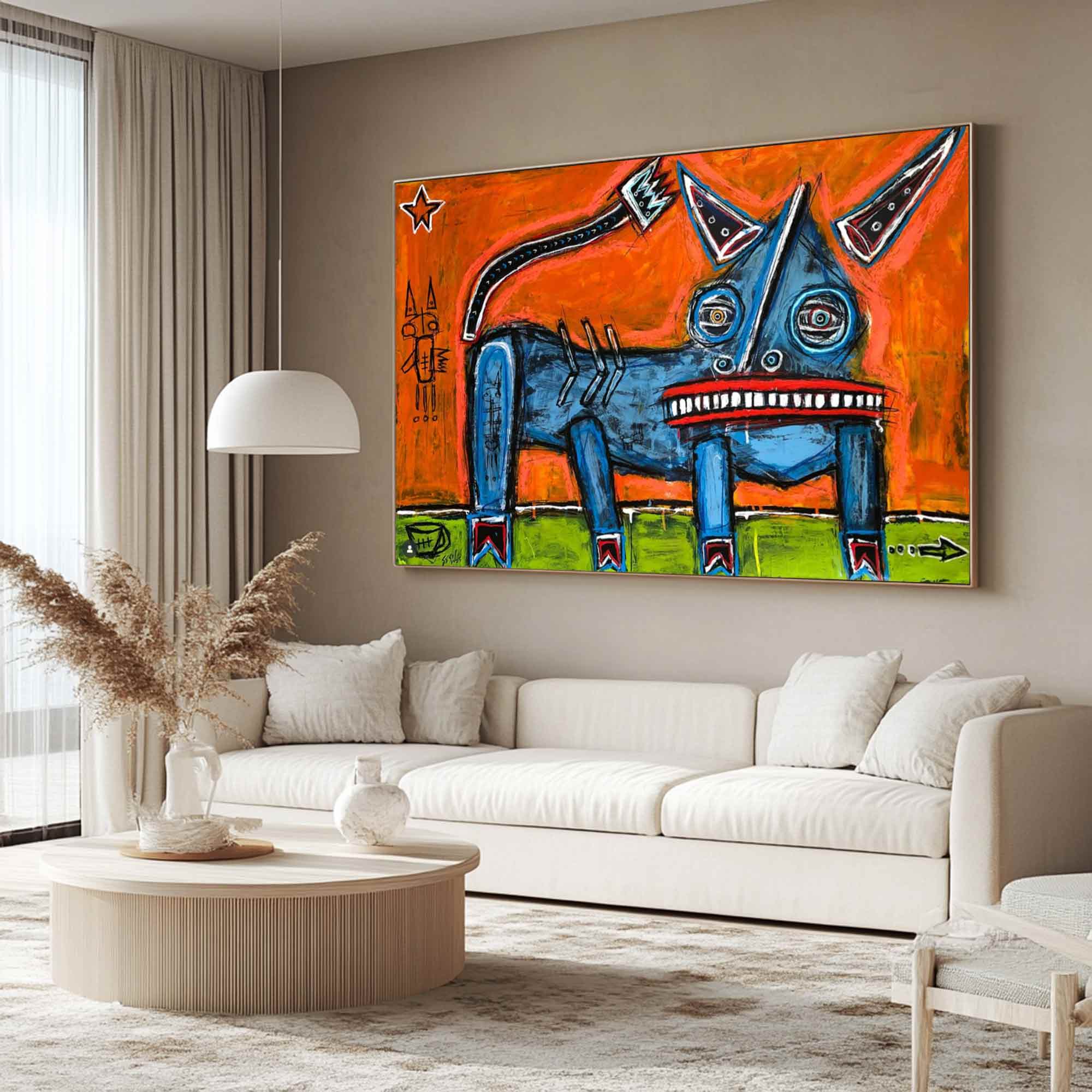 Modern Graffiti Style Art Red Pop Art Red Street Graffiti painting