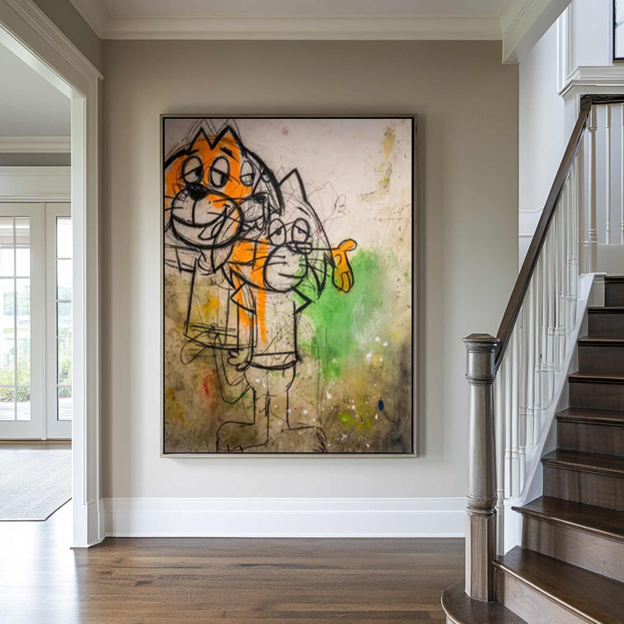 Pop Street graffiti art street Cartoon drawing style art urban street art