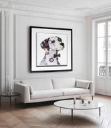 Collage art painting animal collage art children's room decor painting
