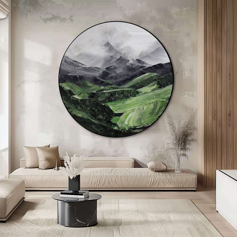 Circular painting #C013