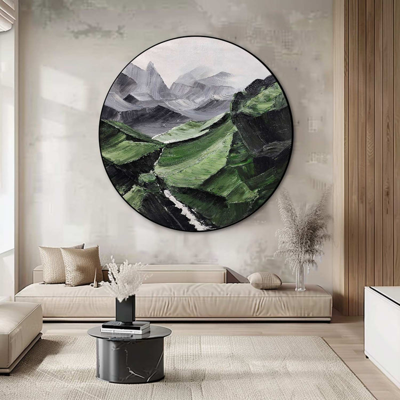 Circular painting #C014