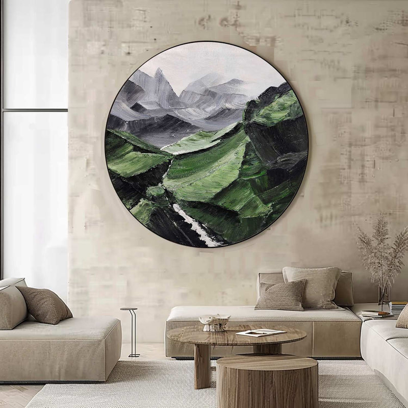 Circular painting #C014