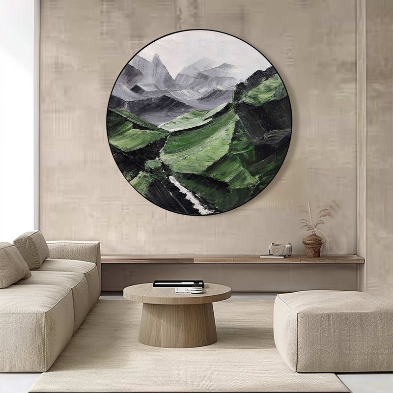 Circular painting #C014